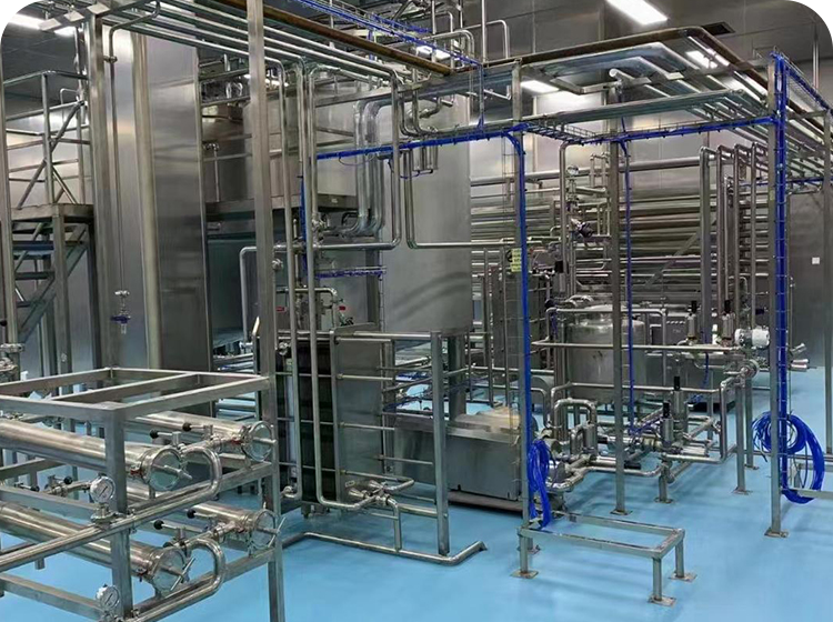 Ligne de traitement du liquide d\'oeuf